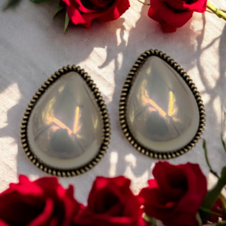 Teardrop Stud Earrings