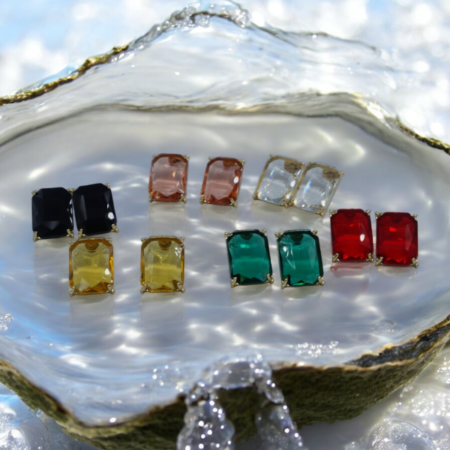 High-Grade Metal Stud Earrings