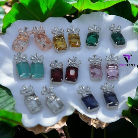 Elegant Long Dangler Earrings with Mother of Pearl Stones
