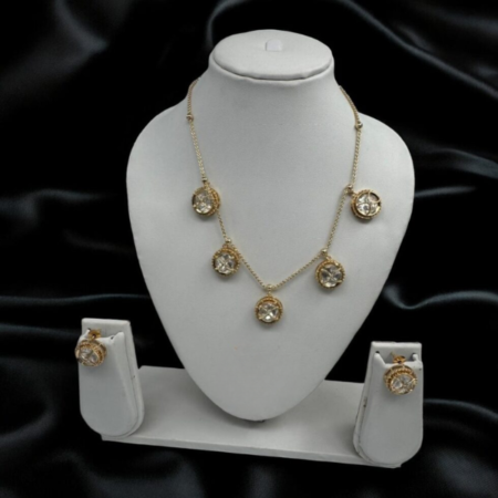 Premium Brass Kundan Necklace Set