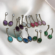 Elegant Long Dangler Earrings with Mother of Pearl Stones
