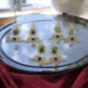 Floral Leaf Drop Earrings with Beaded Details