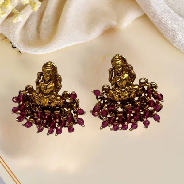 Temple-Inspired Brass Earrings